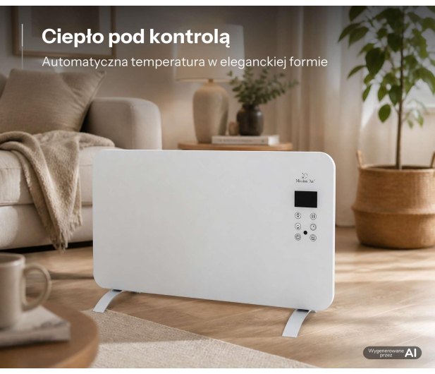 Mission Air Grzejnik konwektorowy PORTO WiFi 1500W Biały - 1590296 - zdjęcie 6
